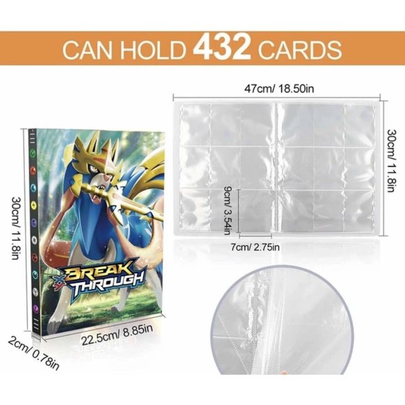 Lot of 3 Pokemon Album card holders Folder Binder Trading card file‎ NEW -READ - Picture 10 of 10